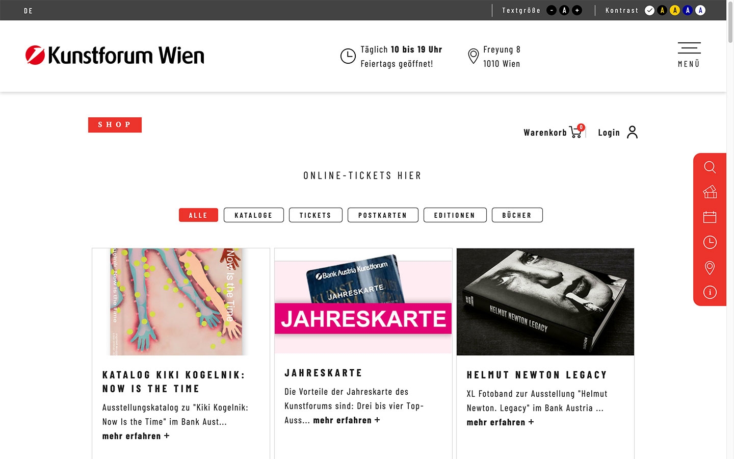 Kunstforum Wien | kunstforumwien.at | 2023 (Screen Only 03) © echonet communication / Auftraggeber